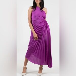 Chic One Shoulder Purple Dress